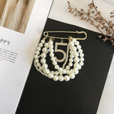 High-end brooch, trendy little fragrance pin coat, sweater, pearl, diamond, corsage, personality, hundred matching accessories daiiibabyyy
