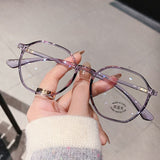 Fashion Transparent Reading Glasses Female Middle-aged and Elderly High-definition Anti-blue Light Glasses for The Elderly daiiibabyyy