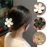 Sweet Sunflower Shark Clip Creative Hair Accessories Charm Contrast Flower Hair Clips Crab Chic Headdress Lady Hair Styling Tool daiiibabyyy