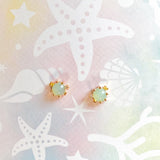 Lost Lady New Ins Inlaid Colorful Zircon Earrings Cute Gold-plated Zircon Stud Earrings For Women Girls Fashion Piercing Jewelry daiiibabyyy