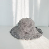 Warm Winter Bucket Hat Panama Women Vintage Handmade Kitted Hat Cap Female Hip Hop Cap Bob Fisherman Chapeau Femme daiiibabyyy