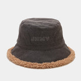 Plus velvet Bucket Hat Man Women Winter Outdoor Sports Hip Hop Cap Cotton Fishing Sun Hat Panama For Girls and Boys daiiibabyyy