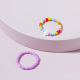 Korean Fashion Cute Heart Enamel Ring for Women Dripping Oil Color Contrast Opening Heart Rings Girl Party Jewelry 2021 New daiiibabyyy