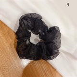 Women Girls Cute Bear Hair Ties Fresh Colored Large Intestine Hair Rope Korean Style Sweet Flower Head Fashion Hair Accessories daiiibabyyy