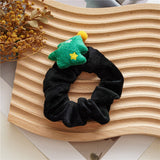 Flannel Large Intestine Hair Tie Creative Cartoon Hair Ring Christmas Ponytail Holders Christmas Velvet Women Hair Accessories daiiibabyyy