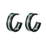 Lost Lady New Fashion C-shaped Women's Earrings Same Paragraph Acrylic Earrings Jewelry Wholesale daiiibabyyy