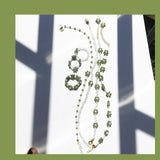Fresh new Avocado Green Flower Bracelet for Spring 2022, Korean Fashion Woman for Bracelet, Colorful Beaded Flower Jewelry Gift daiiibabyyy