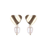 Earrings for Women Wholesale Heart Gold Fashion Earrings Jewelry Hanging Pendientes orecchini brincos aretes de mujer modernos daiiibabyyy