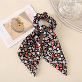 17KM Vintage Black Velvet Bow Elastic Hair Bands For Women Girls Hair Ribbon Scrunchies Hair Tie Headwear Hair Accessories daiiibabyyy