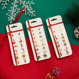 8pair/set Christmas Earrings Cute Santa Claus Snowman Christmas Tree Bell Stud Earrings For Women Fashion Party Jewelry Gifts daiiibabyyy