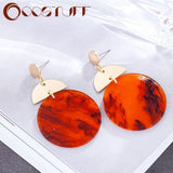 Unique Fashion Jewelry Gifts for Women Accessories Round Circle Dangle Earring Bijouterie Best Friends Colorful Pendant Israel daiiibabyyy
