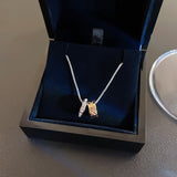 Korean Simple Titanium Steel Butterfly Necklace For Women 2022 New Ins Fashion Trend Clavicle Chain Net Red High-End Accessories daiiibabyyy
