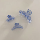 New Ins Large Geometric Hollow Square Tortoiseshell Transparent Blue Acetate Hair Clip Hair Claw for Women Hair Accessories daiiibabyyy