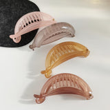 Elegant Banana Shape Hair Clips Sweet Candy Colors Hair Claw Women Girls Ponytail Holder Hairpins Fashion Hair Accessories daiiibabyyy