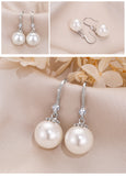 New Pearl Drop Earrings White Pink Color for Women Temperament Female Earrings Wedding Gift Fashion Jewelry daiiibabyyy