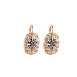 Vintage Accessories Unusual Korean Fashion Jewelry Gold Silver Color Sunflower Female Statement Dangle Earrings Gifts for Women daiiibabyyy