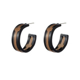 Lost Lady New Fashion C-shaped Women's Earrings Same Paragraph Acrylic Earrings Jewelry Wholesale daiiibabyyy