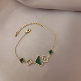 Bracelet for Women Fashion Crystal Square Bracelet Women's Simple Friendship Luxury Bracelet Jewelry Accessories Wholesale daiiibabyyy