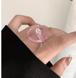 2022 New Arrival Colorful Transparent Acrylic Irregular Geometry Rings for Women Jewelry Party Gifts Fashion Forefinger Rings daiiibabyyy
