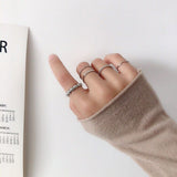 Punk Cool Hip Pop Multi-layer Adjustable Chain Four Fingers Open Alloy Women Rotate Rings for Women Party Gift daiiibabyyy