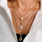 Multi-layer Shell Pendant Necklace for Women Choker Goth Aesthetic Boho Vintage Collier Femme Fashion Summer Jewelry Goth daiiibabyyy