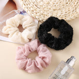 3.9 inch Women Silk Scrunchie Elastic Handmade Multicolor Hair Band Ponytail Holder Headband Hair Accessories daiiibabyyy