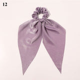 Spring New Long Rabbit Ears Floral Knotted Lady Printed Letters Head Rope Girls Hair Rope Jewelry Elegant Women Hairbands daiiibabyyy
