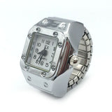 New Individuality Vintage Punk Elastic Stretchy Quartz Watch Rings for Women Man Hip-hop Couple Accessories daiiibabyyy