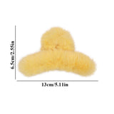 Fashionable Hair Clip Simplicity Plush Catch Clips Shark Clips Catch The Back Of The Head Hair Catch Shark Clip Hair Accessories daiiibabyyy