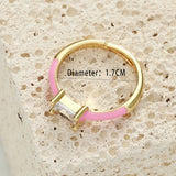 2021 New Rings Adjustable Golden Dripping Oil Finger Chain Wedding Rings For Women Fashion Jewelry Luxury Engagement Ring daiiibabyyy