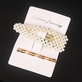 Ins Fashion 1Set Women Girls Elegant Pearls Hair Clips Sweet Headwear Hair Ornament Hairpins Barrettes Hairgrip Hair Accessories daiiibabyyy