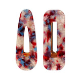 New 2PCS/Set Vintage Leopard Acetate Geometric Hair Clips For Women Girls Headband Fashion Hairpins Barrettes Hair Accessories daiiibabyyy