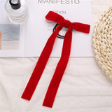 17KM Vintage Black Velvet Bow Elastic Hair Bands For Women Girls Hair Ribbon Scrunchies Hair Tie Headwear Hair Accessories daiiibabyyy