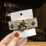 Hair Clip Hairpin For Girl  Floral Pearl Fabric Korean Handmade Fashion Head Accessories Mujer Wholesale daiiibabyyy