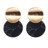2021 New Fashion Simple Earrings For Women Exaggerated Wild Stone Geometric Shapes Marble Jewelry Gifts Banquet Girls daiiibabyyy