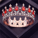 Daiiibabyyy Purple Crown Metal Circle Diadem Girls Birthday Party Diadem Queen Tiaras Wedding Hair Jewelry Bridal Headdress