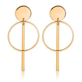 2021 New Fashion Simple Earrings For Women Exaggerated Wild Stone Geometric Shapes Marble Jewelry Gifts Banquet Girls daiiibabyyy