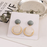 South Korea fashion stud earrings baroque teardrop-shaped restoring ancient ways ms earrings daiiibabyyy