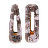New 2PCS/Set Vintage Leopard Acetate Geometric Hair Clips For Women Girls Headband Fashion Hairpins Barrettes Hair Accessories daiiibabyyy