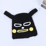 Unisex Pikachu Funny Hat Balaclava Wool Knit Hat Party Cosplay Funny Beanie Skull Hat Women and Men Handmade Cartoon Hat daiiibabyyy