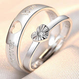 Classic Couple Rings For Men Women CZ Stone Trendy Wedding Lovers' Ring Jewelry Romantic Valentine's Day Present Ring Accessory daiiibabyyy