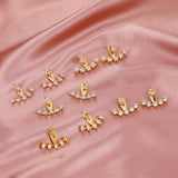 Simple Stylish Star Women Drop Earrings Shiny White Zircon Exquisite Versatile Female Earring Fashion Jewelry Korean Ear Ring daiiibabyyy