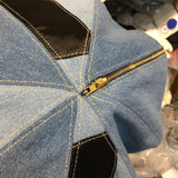 Daiiibabyyy Oversized Fashionable Beret Women European And American Retro Wild Cowboy Stitching Street Cloud Hat