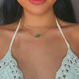 17KM Vintage Pearl Necklace For Women Retro Red Crystal Heart Pendant Pearl Choker Necklaces Gifts Jewelry daiiibabyyy