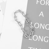 Women Bracelet Hip-hop Punk U-shaped Chain Bracelet for Women Hand Ornaments  Chain & Link Bracelets daiiibabyyy