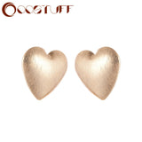 Love Heart Stud Earrings for Women Jewelry Gold & Silver Color orecchini brincos Women's aretes de mujer modernos Gothic Earring daiiibabyyy