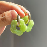 Lost Lady Korean Fashion Cute Resin Small Flower Drop Earrings For women Statement Pendant Earring Girl 2022 Fashion Jewelry daiiibabyyy