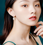 New Pearl Drop Earrings White Pink Color for Women Temperament Female Earrings Wedding Gift Fashion Jewelry daiiibabyyy