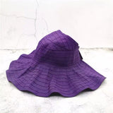 Daiiibabyyy Floded Sun hats for women Visors Hat Fishing Beach Hat  UV Protection Cap Black Causal Women Summer Caps Wide Brim Hat
