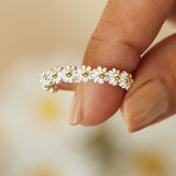 2021 New Fashion Sweet Little Daisy Ring For Women Temperament Cute Little Flower Ring Girl Jewelry Exquisite Gift Banquet daiiibabyyy